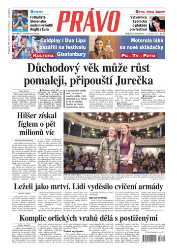 Obálka e-magazínu Deník Právo 1.7.2024