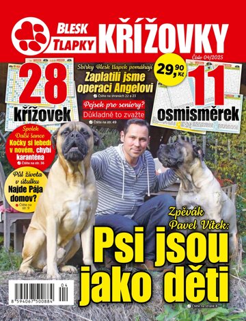 Obálka e-magazínu Blesk Tlapky Křížovky 4/2025