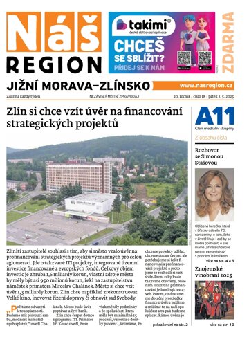 Obálka e-magazínu Náš Region - Jižní Morava/Zlínsko 18/2025