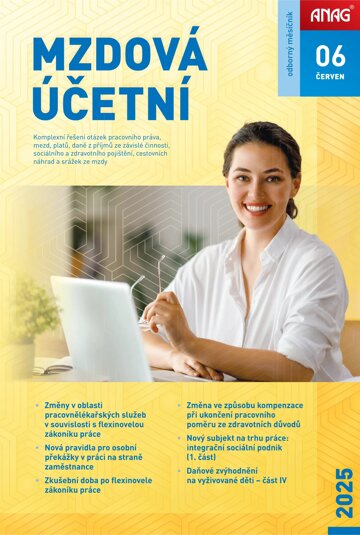Obálka e-magazínu Mzdová Účetní 6/2025