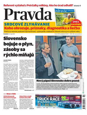 Obálka e-magazínu Pravda 26. 5. 2025