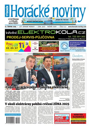 Obálka e-magazínu Horácké Noviny 24/2025