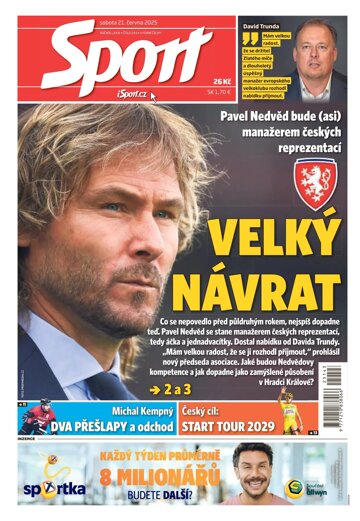 Obálka e-magazínu Sport 21.6.2025