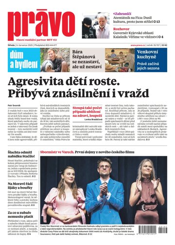 Obálka e-magazínu Deník Právo 9.7.2025