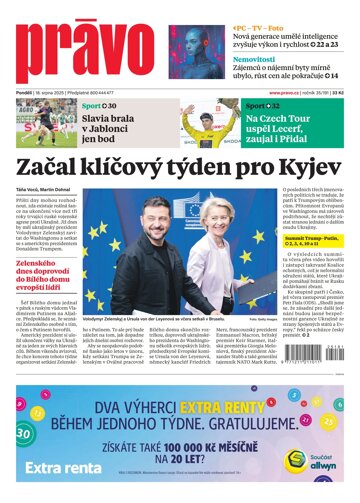 Obálka e-magazínu Deník Právo 18.8.2025