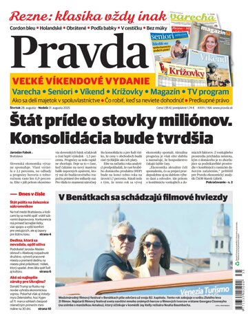 Obálka e-magazínu Pravda 28. 8. 2025
