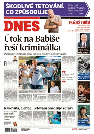 Obálka e-magazínu MF Dnes 3.9.2025
