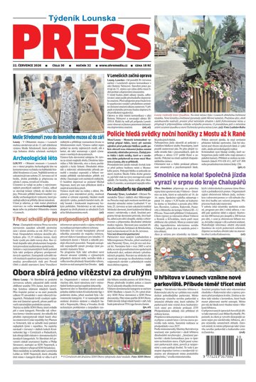 Obálka e-magazínu Lounský press 30/2026