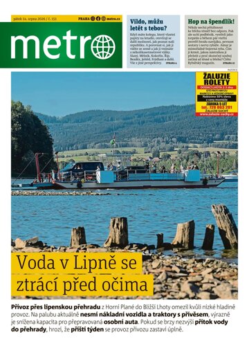Obálka e-magazínu deník METRO 14.8.2026