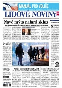 Obálka e-magazínu Lidové noviny 9.10.2014
