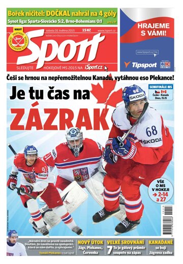 Obálka e-magazínu Sport 16.5.2015