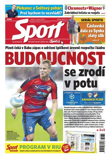 Obálka e-magazínu Sport 2.8.2016