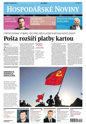 Obálka e-magazínu Hospodářské noviny 145 - 31.7.2017