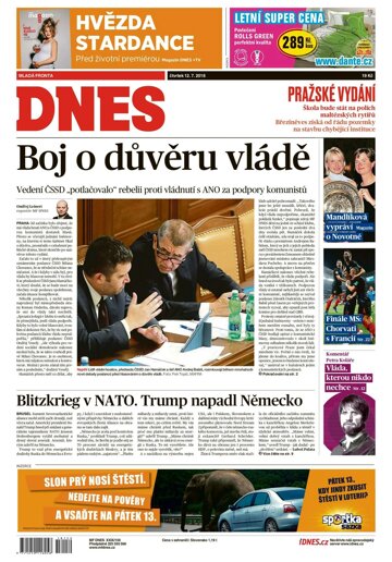 Obálka e-magazínu MF Dnes 12.7.2018