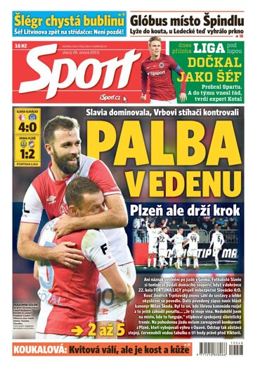 Obálka e-magazínu Sport 26.2.2019
