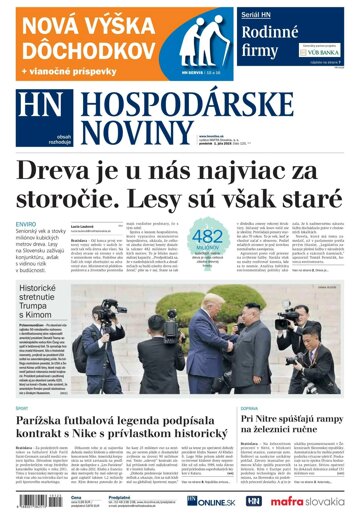 Obálka e-magazínu Hospodárske noviny 01.07.2019