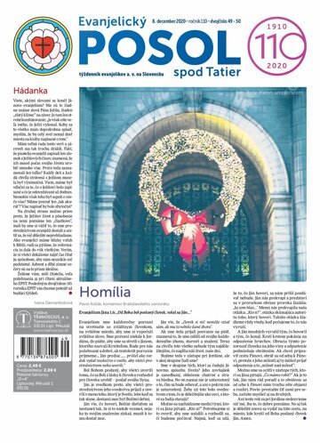 Obálka e-magazínu Evanjelický posol spod Tatier 49-50-2020