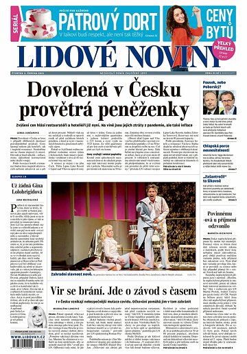 Obálka e-magazínu Lidové noviny 3.6.2021