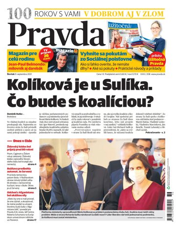 Obálka e-magazínu Pravda Dennik 9. 9. 2021