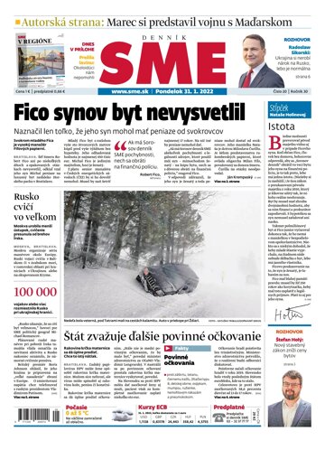 Obálka e-magazínu SME 31-1-2022