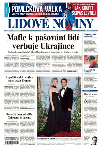 Obálka e-magazínu Lidové noviny 10.11.2022