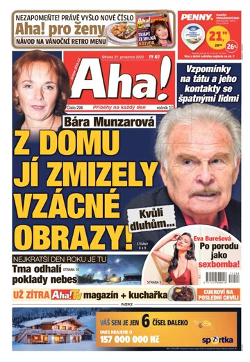 Obálka e-magazínu AHA! 21.12.2022
