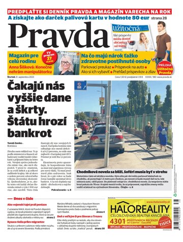 Obálka e-magazínu Pravda 21. 9. 2023