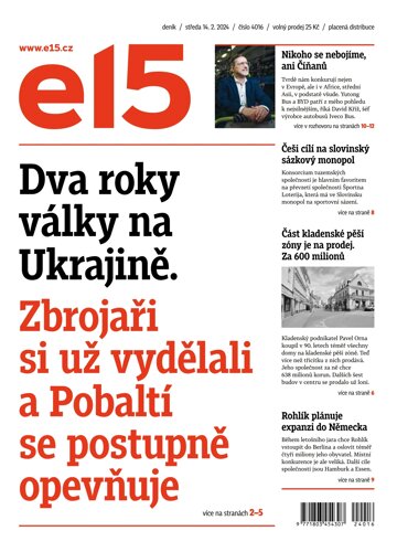 Obálka e-magazínu E15 14.2.2024