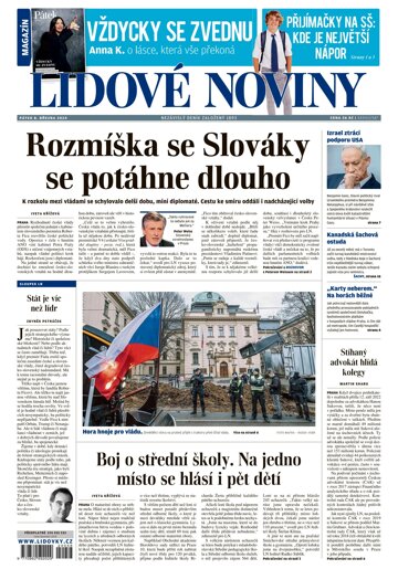 Obálka e-magazínu Lidové noviny 8.3.2024