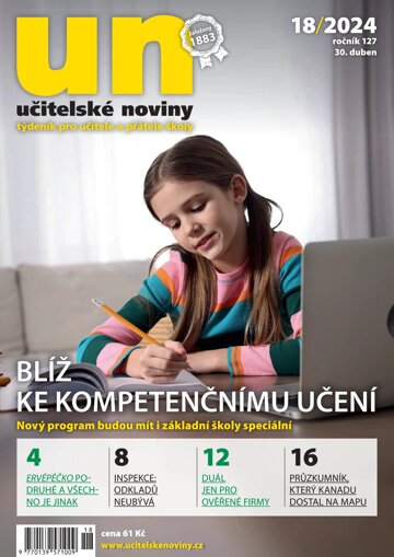 Obálka e-magazínu Učitelské noviny 18/2024