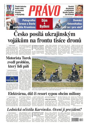 Obálka e-magazínu Deník Právo 5.6.2024