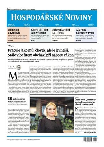 Obálka e-magazínu Hospodářské noviny 009 - 14.1.2025