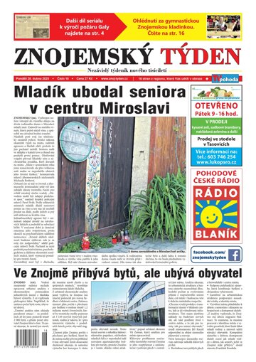 Obálka e-magazínu Znojemský týden 18/2025