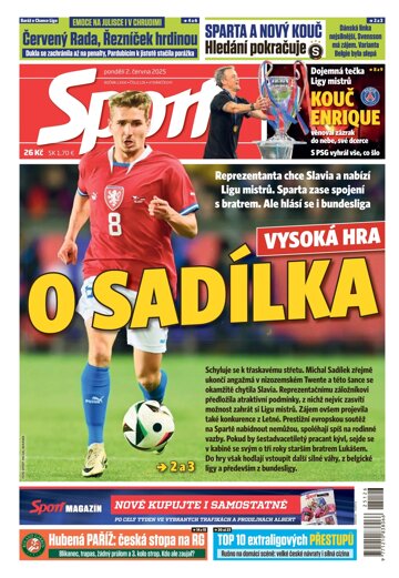 Obálka e-magazínu Sport 2.6.2025