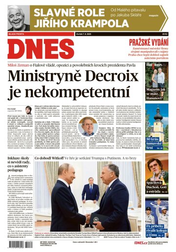 Obálka e-magazínu MF Dnes 7.8.2025