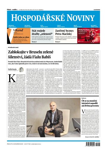 Obálka e-magazínu Hospodářské noviny 208 - 24.10.2025