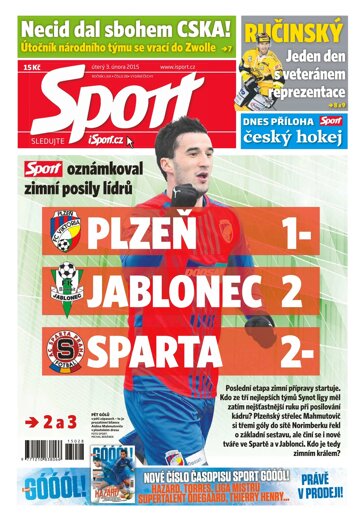 Obálka e-magazínu Sport 3.2.2015