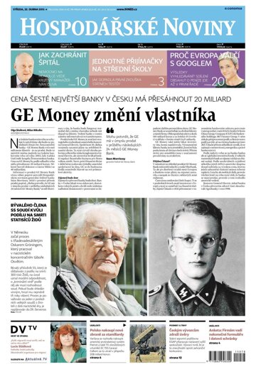 Obálka e-magazínu Hospodářské noviny 078 - 22.4.2015