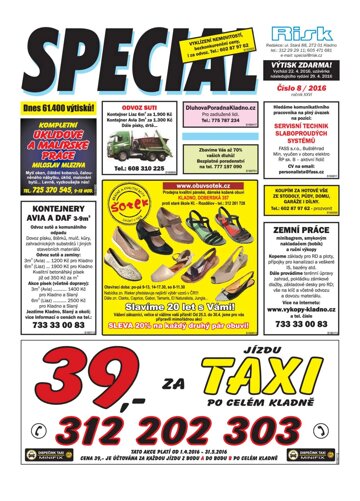 Obálka e-magazínu Special 8/2016