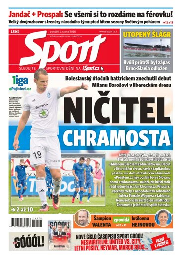 Obálka e-magazínu Sport 1.8.2016