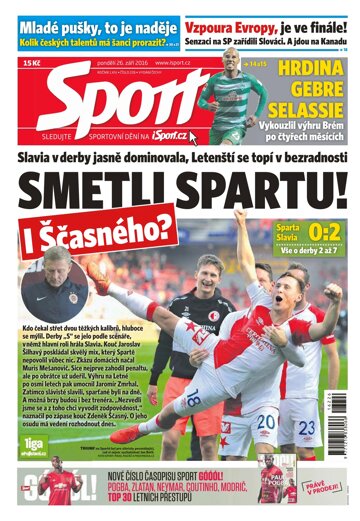 Obálka e-magazínu Sport 26.9.2016