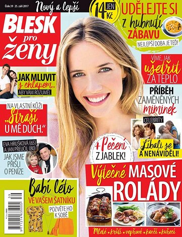 Obálka e-magazínu Blesk pro ženy 25.9.2017