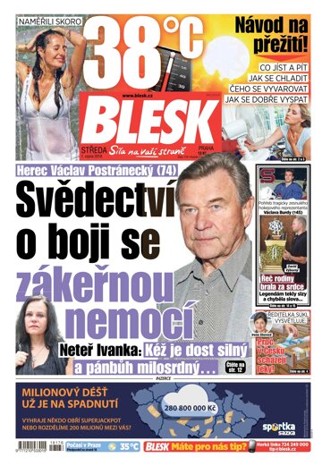 Obálka e-magazínu Blesk 1.8.2018