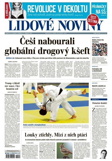 Obálka e-magazínu Lidové noviny 16.2.2019