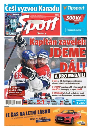 Obálka e-magazínu Sport 24.5.2019