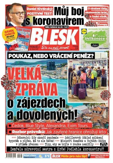 Obálka e-magazínu Blesk 30.3.2020