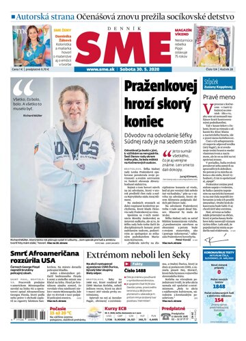 Obálka e-magazínu SME 30.5.2020