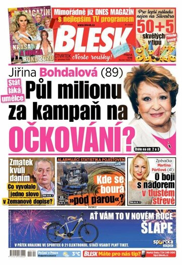 Obálka e-magazínu Blesk 31.12.2020