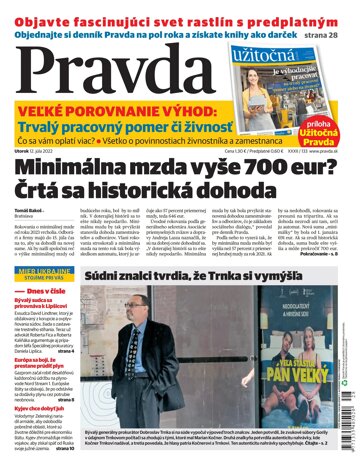 Obálka e-magazínu Pravda 12. 07. 2022