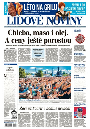Obálka e-magazínu Lidové noviny 14.7.2022